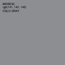 #8D8E92 - Oslo Gray Color Image